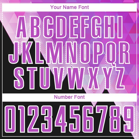 Benutzerdefinierte Lila Schwarz-Weiß Geometrische Muster Sublimation Fußball Uniform Trikot Benutzerdefinierte Lila Schwarz-Weiß Geometrische Muster Sublimation Fußball Uniform Trikot