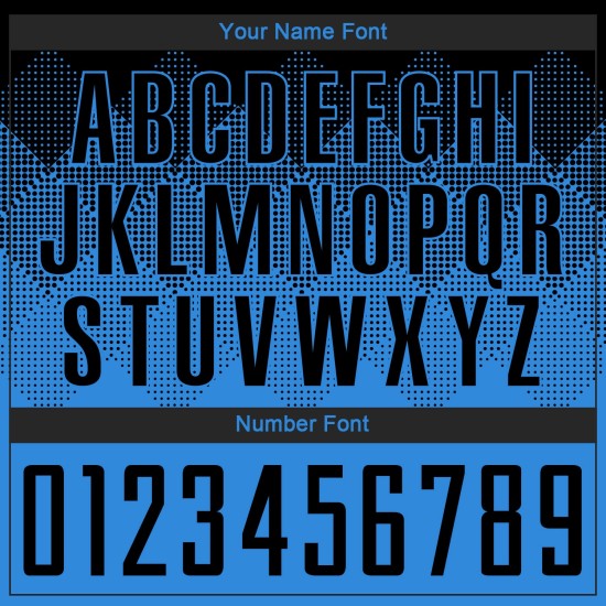 Benutzerdefiniertes puderblau-schwarzes Sublimations-Fußballtrikot Benutzerdefiniertes puderblau-schwarzes Sublimations-Fußballtrikot