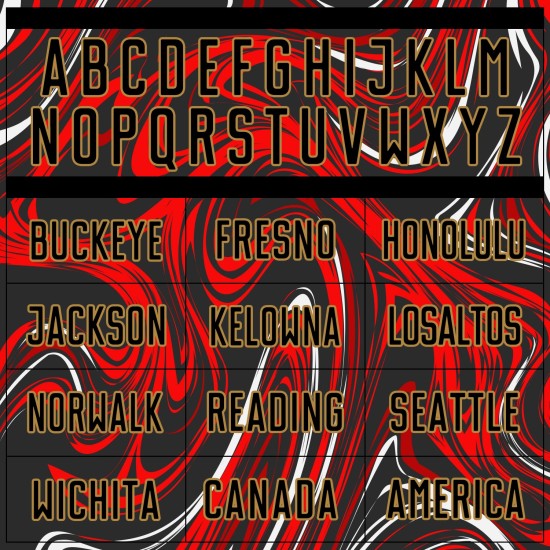 Benutzerdefinierte Figur Schwarz-Altgold Sublimation Fußball Uniform Trikot