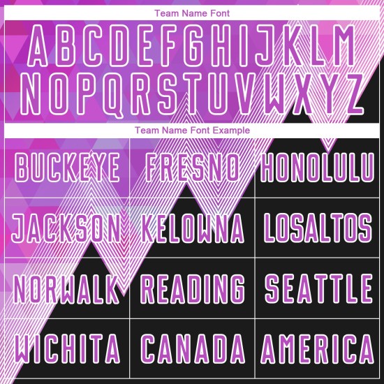 Benutzerdefinierte Lila Schwarz-Weiß Geometrische Muster Sublimation Fußball Uniform Trikot Benutzerdefinierte Lila Schwarz-Weiß Geometrische Muster Sublimation Fußball Uniform Trikot