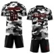 Benutzerdefinierte Camo Schwarz-Rot Sublimation Salute To Service Fußball Uniform Trikot Benutzerdefinierte Camo Schwarz-Rot Sublimation Salute To Service Fußball Uniform Trikot