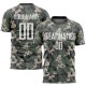 Benutzerdefinierte Camo Weiß-Schwarz Sublimation Salut an den Dienst Fußball Uniform Trikot Benutzerdefinierte Camo Weiß-Schwarz Sublimation Salut an den Dienst Fußball Uniform Trikot