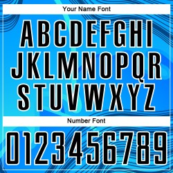 Benutzerdefinierte Himmelblau Schwarz-Weiß Wellen Sublimation Fußball Uniform Jersey