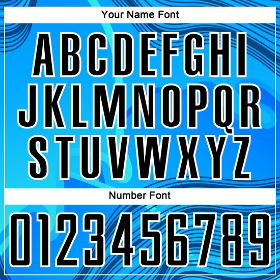 Benutzerdefinierte Himmelblau Schwarz-Weiß Wellen Sublimation Fußball Uniform Jersey Benutzerdefinierte Himmelblau Schwarz-Weiß Wellen Sublimation Fußball Uniform Jersey